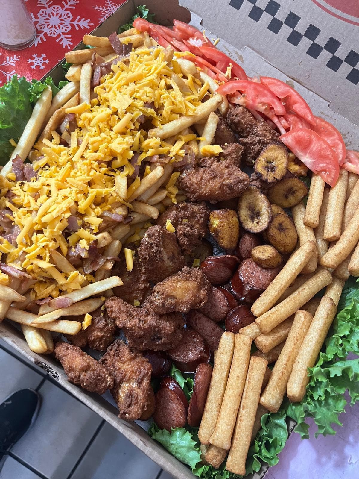 Frango com fritas